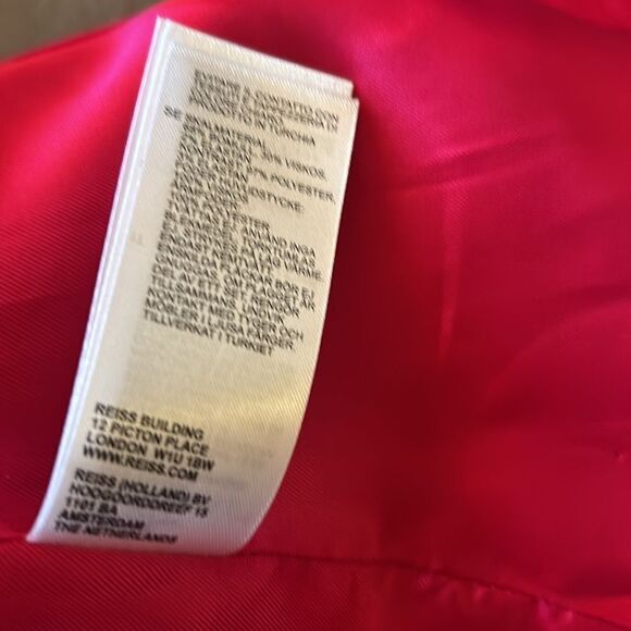 Reiss Rosa Petite Velvet Single Breasted Suit Blazer in Pink Size 10 / Néw - Picture 9 of 10